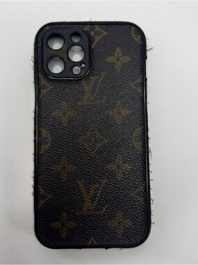 Luxury Monogram Black & Brown Phone Case - Designer Style I phone 12 Pro Max